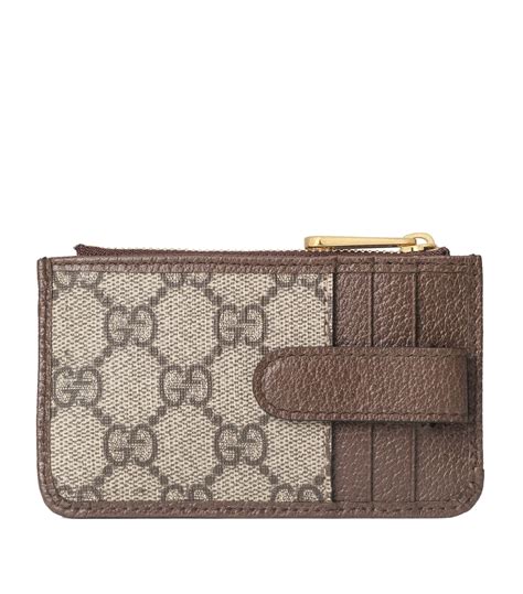 gucci card case zipper|Gucci card case women.